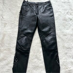 Women leather pants size S